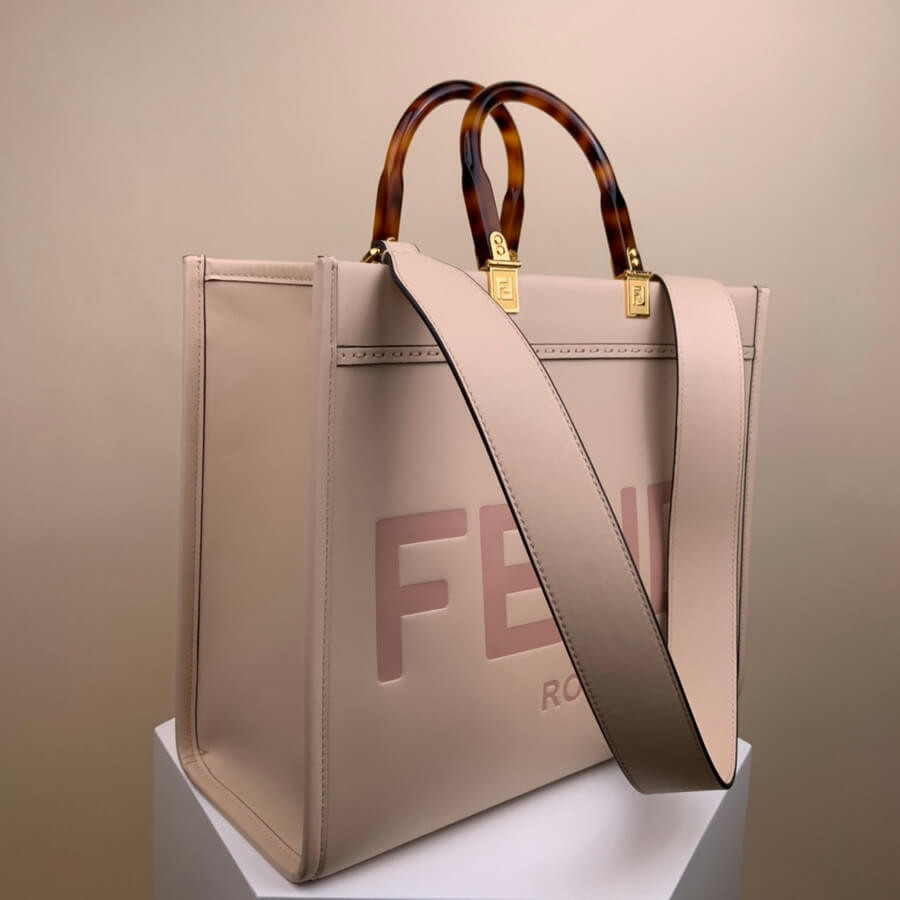 Fendi Medium Sunshine Shopper 8BH386 Light Pink