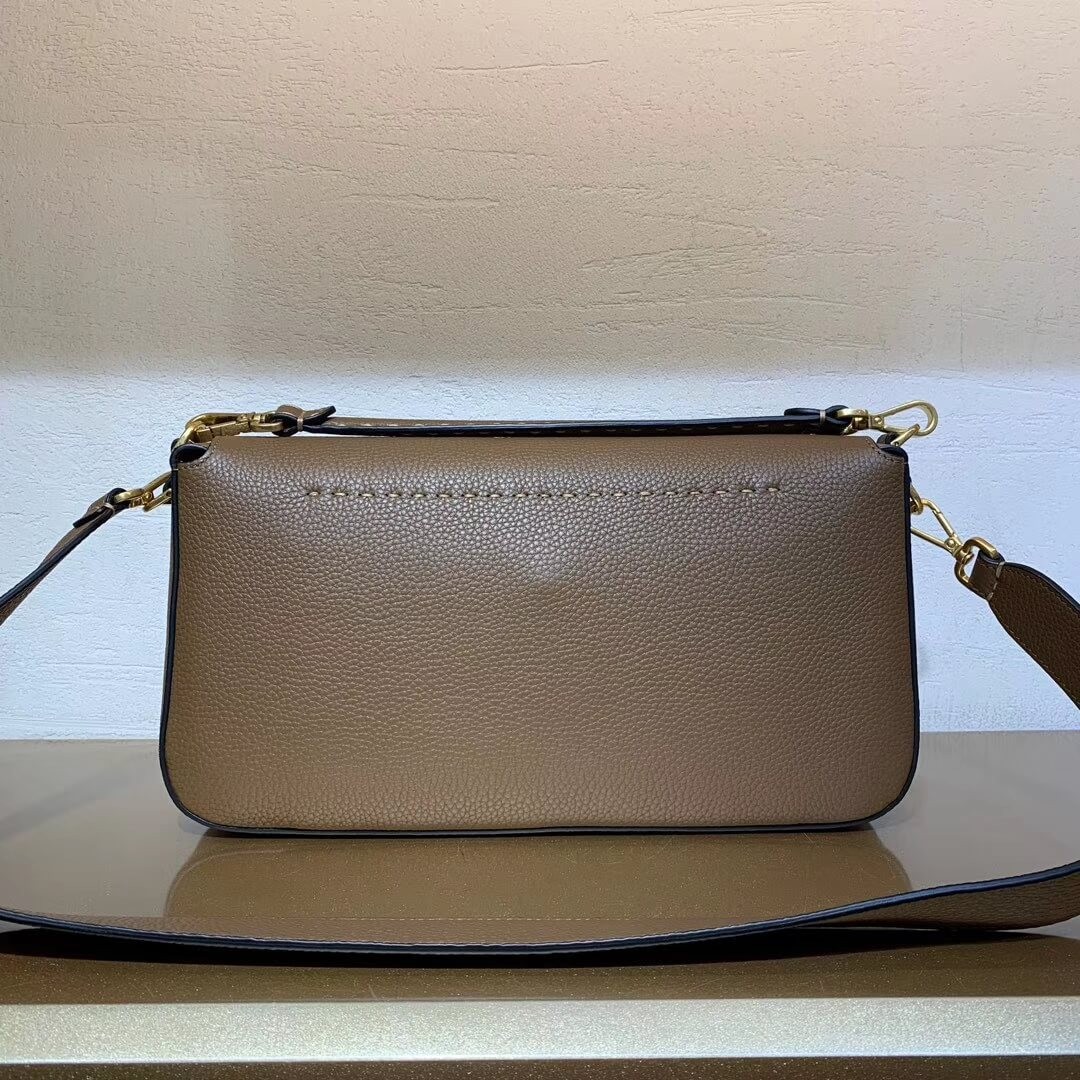 Fendi Grained Calfskin Baguette Large Bag 8BR771