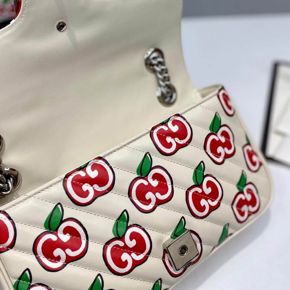 Gucci GG Apple Print Shoulder Bag 443497