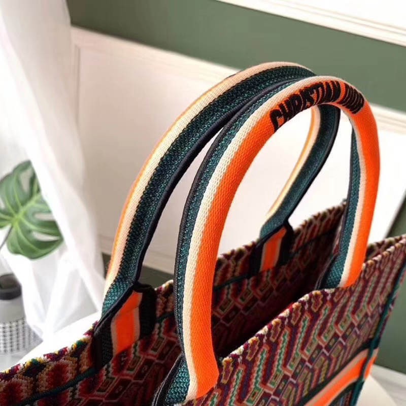 Christian Dior Book Tote Bag M1286 Orange