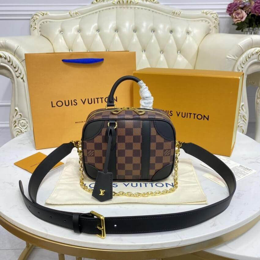 Louis Vuitton Damier Azur Valisette Souple BB N50063