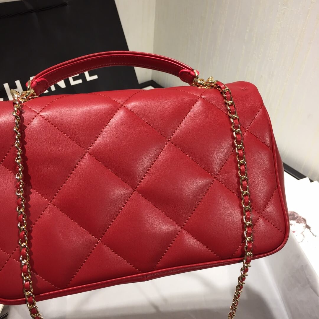 Chanel Large Flap Bag With Handle AS1115