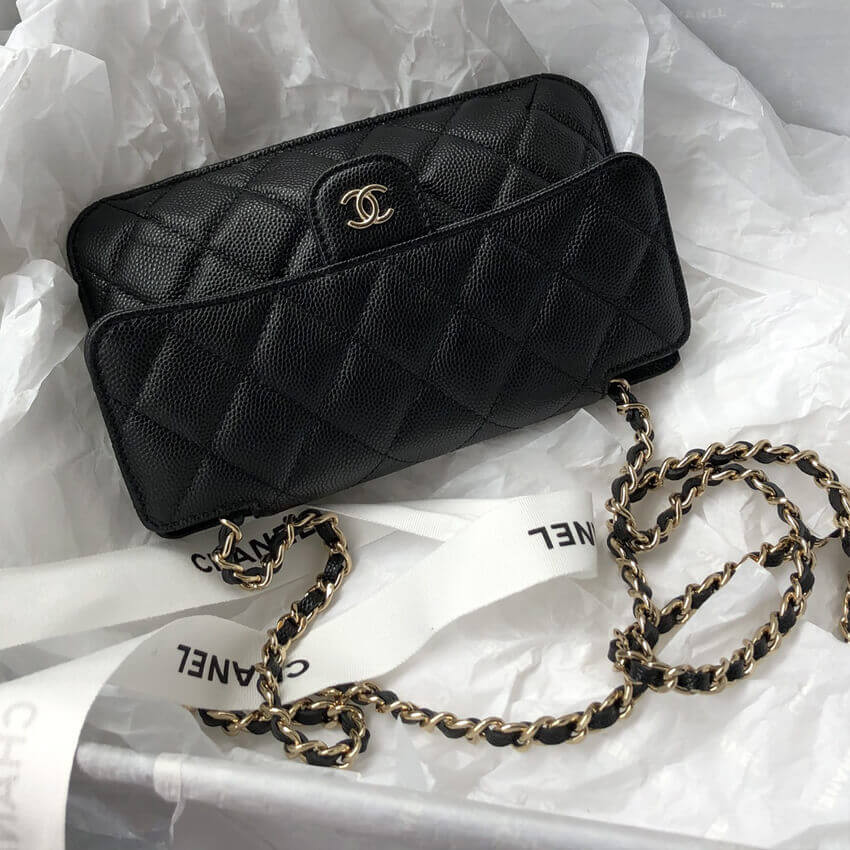 Chanel Foldable Tote Bag With Chain AP2095