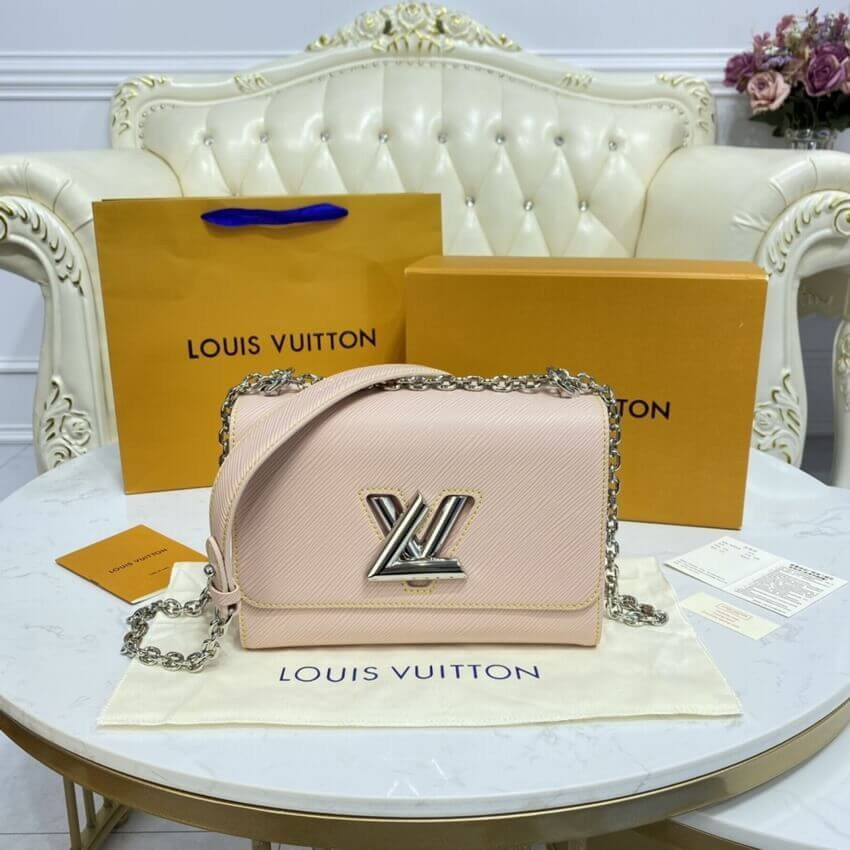 Louis Vuitton Epi Leather Twist MM M50282 Rose Ballerine