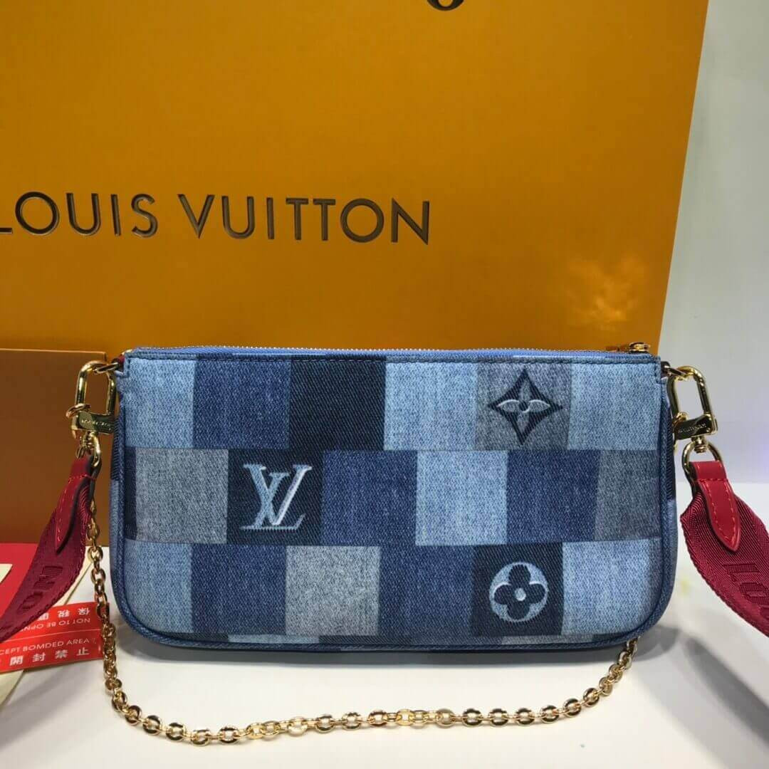 Louis Vuitton Monogram Denim Canvas Multi Pochette Accessoires M44990