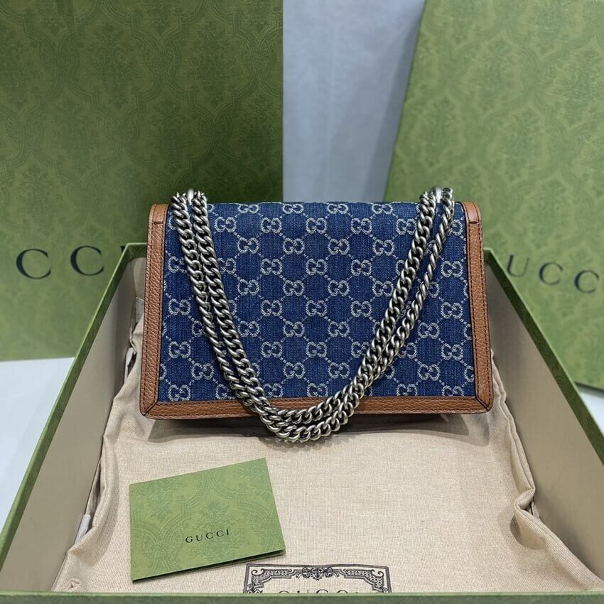 Gucci Denim Small Dionysus Shoulder Bag 400249