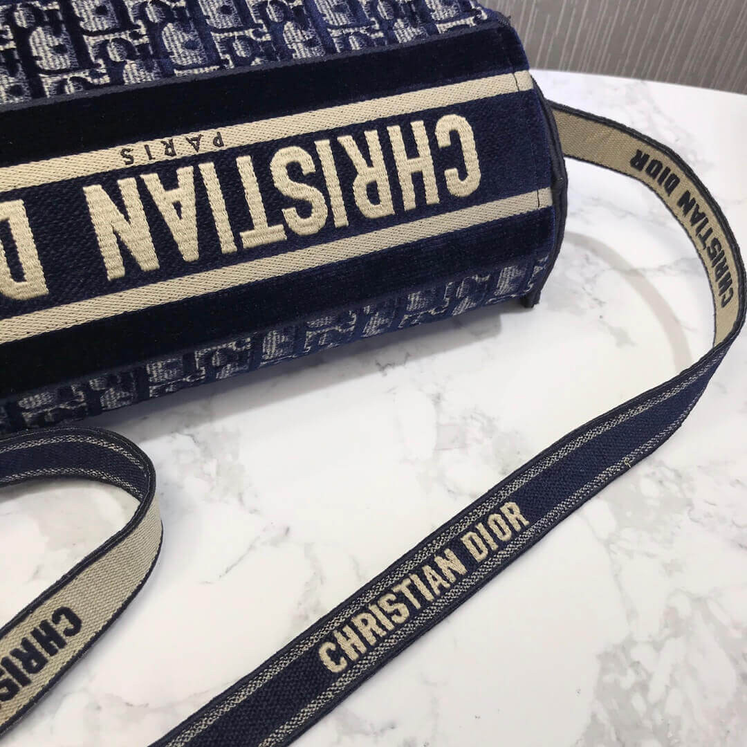 Dior Oblique Embroidered Velvet Diorcamp Messenger Bag M1291V