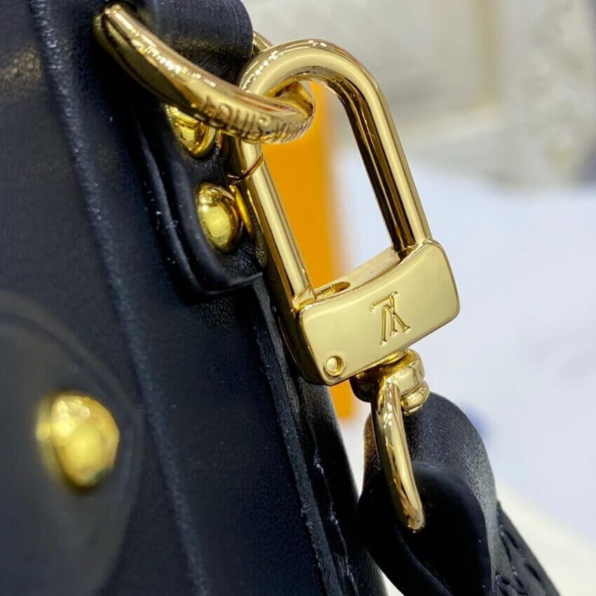 Louis Vuitton Petite Malle Monogram Metal Bag M57817