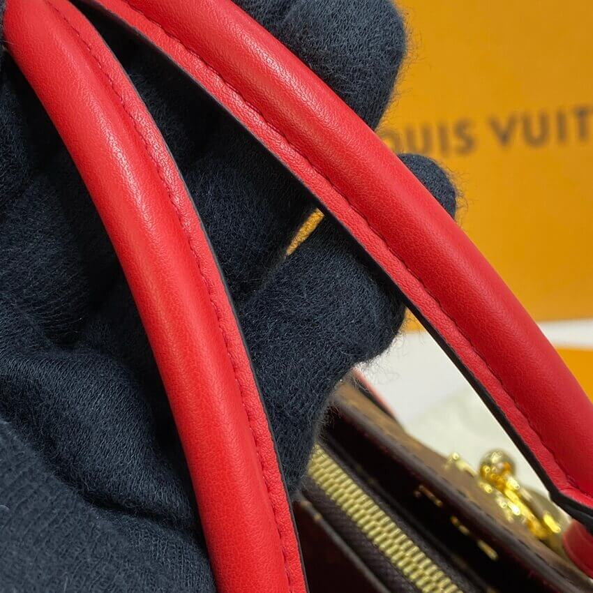 Louis Vuitton Monogram Canvas Flower Tote M43553 Red