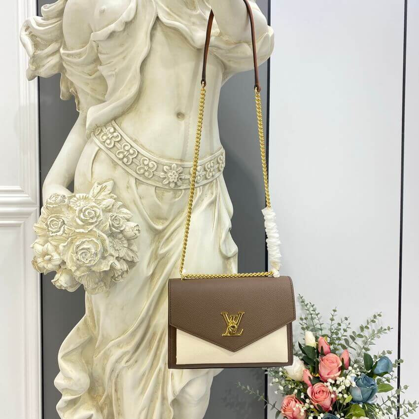 Louis Vuitton MyLockMe Chain Bag M58949 Smokey/Quartz/Caramel