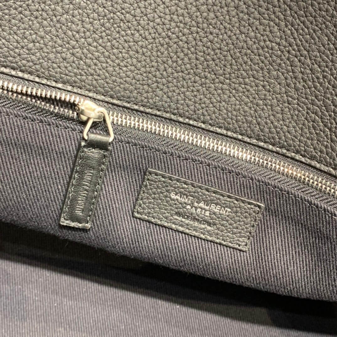 Saint Laurent Sac De Jour Souple 36 Duffle Bag In Grained Leather 491714