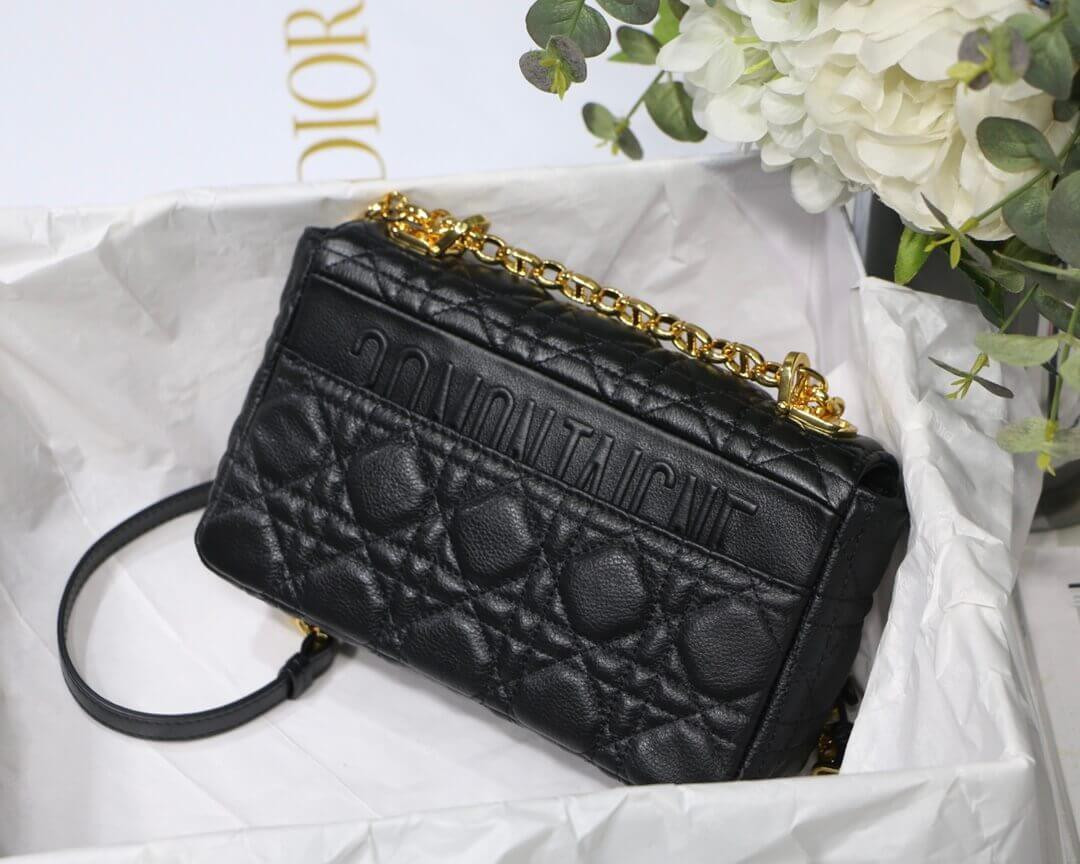 Dior Small Caro Bag in Supple Cannage Calfskin M9241