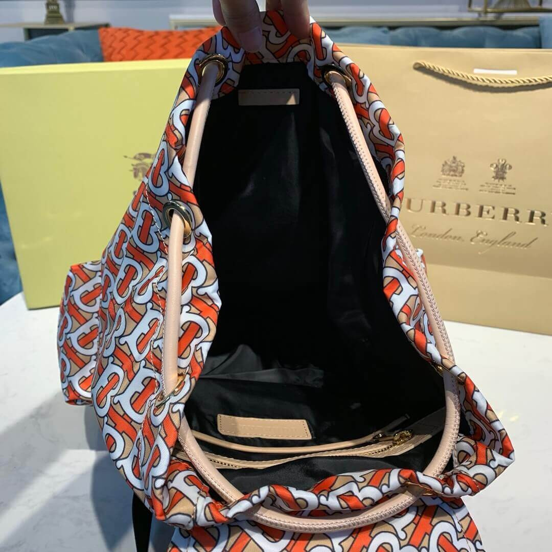 Burberry The Medium Rucksack in Monogram Print Nylon 80134111