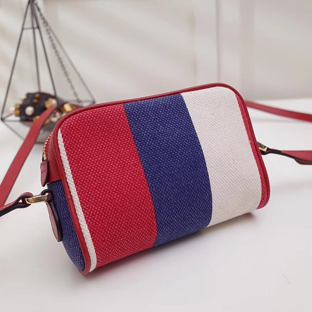 Gucci Ophidia Sylvie Stripe Canvas Mini Bag 517350