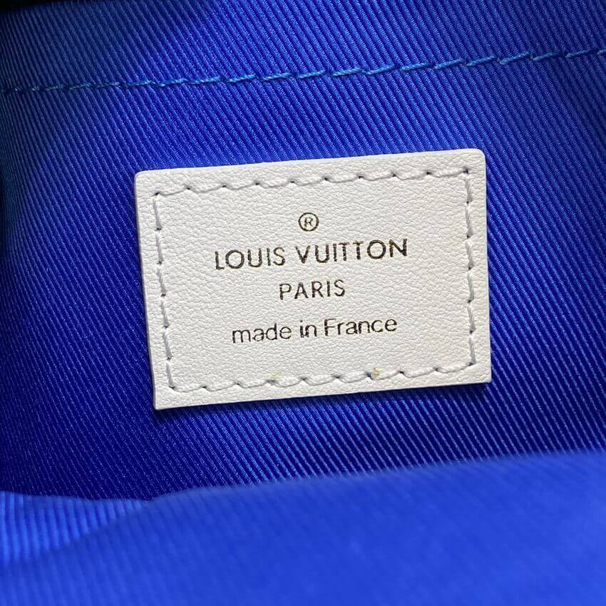 Louis Vuitton Monogram Jacquard Velvet Palm Springs Mini M46207 Blue