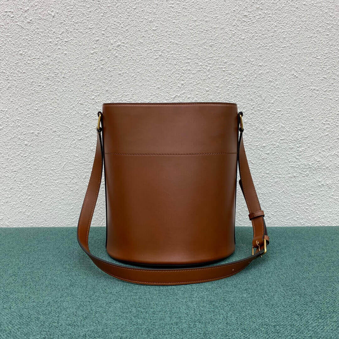 Celine Bucket Maillon Triomphe In Natural Calfskin 193043