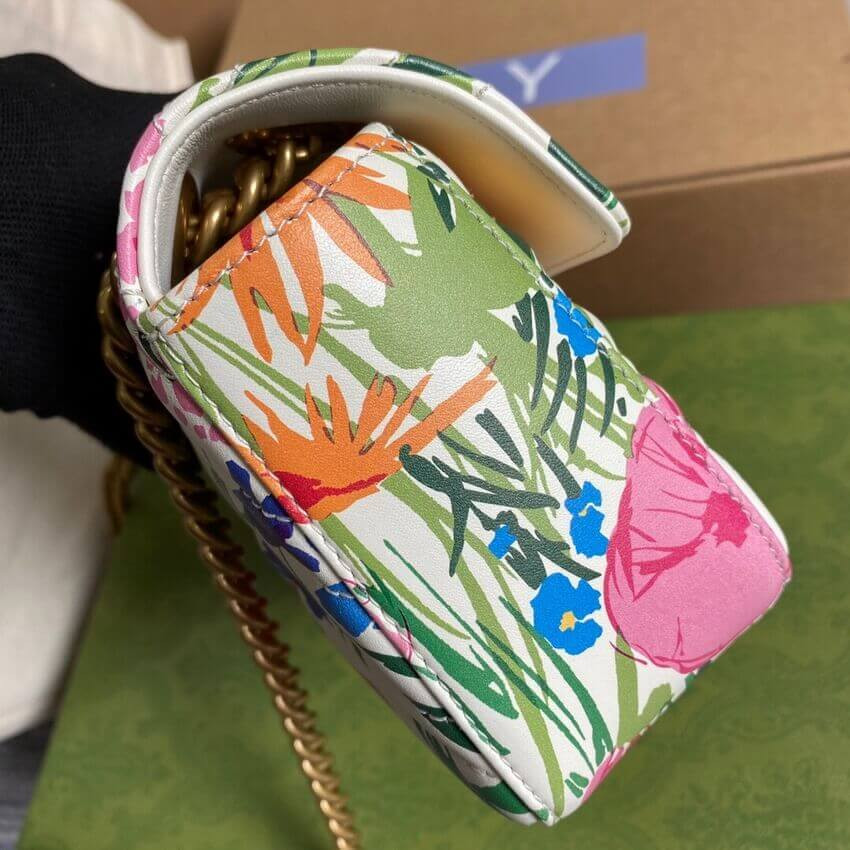 Gucci Ken Scott Print GG Marmont Mini Shoulder Bag 446744