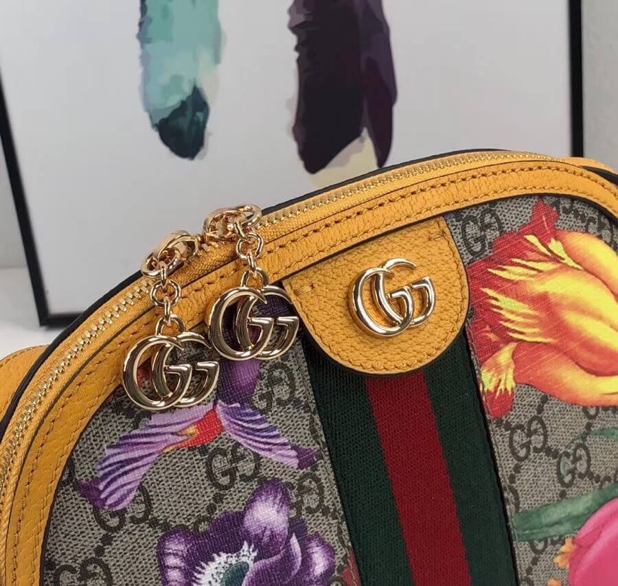 Gucci Ophidia GG Flora Small Shoulder Bag 499621