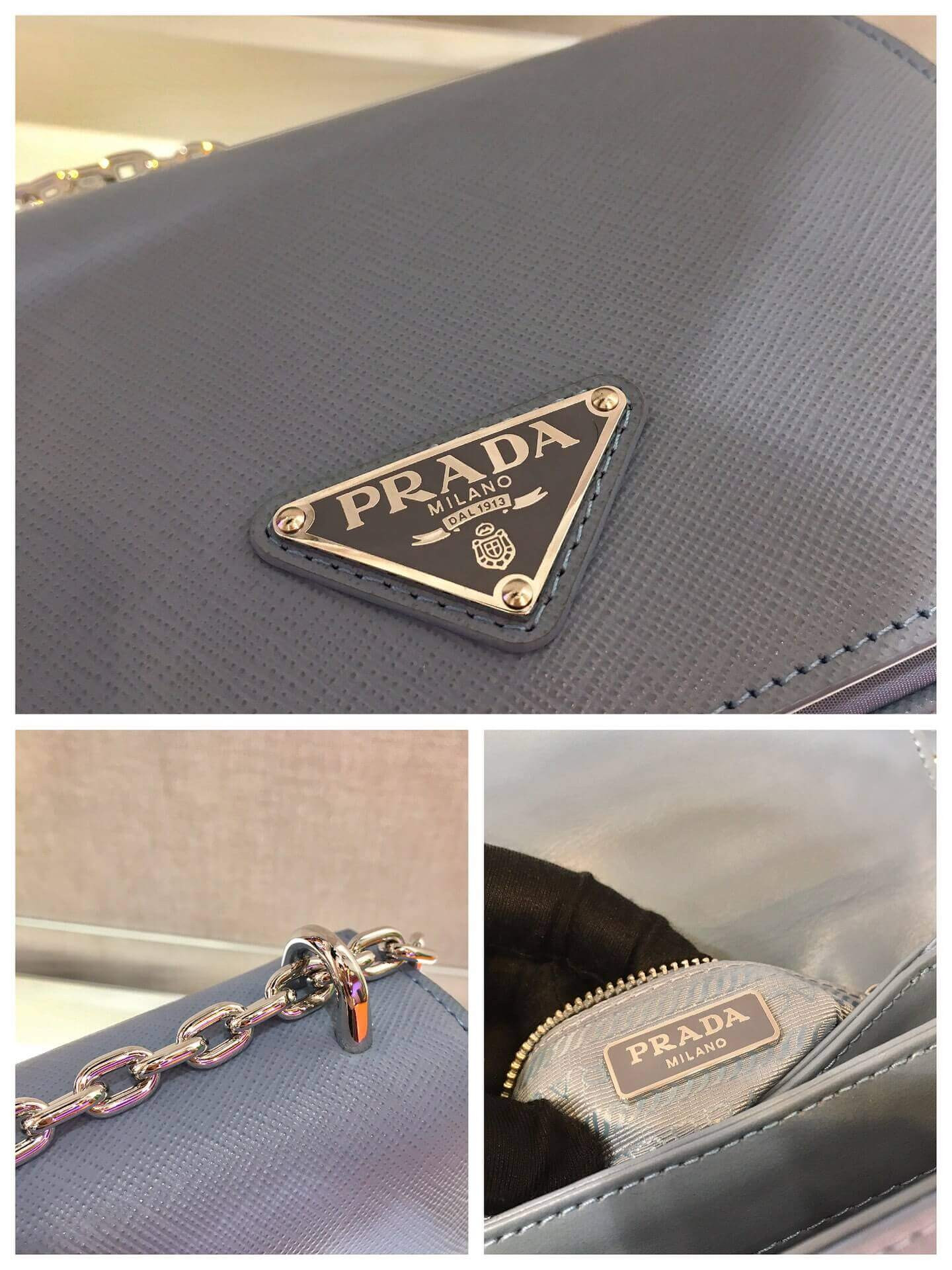 Prada Saffiano Leather Shoulder Bag 1BD032