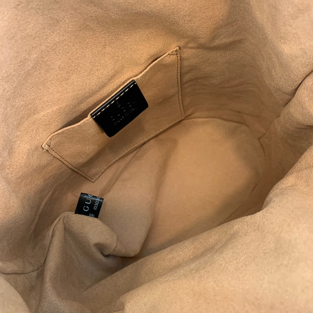 Gucci 1955 Horsebit Bucket Bag 602118 Black/Butter