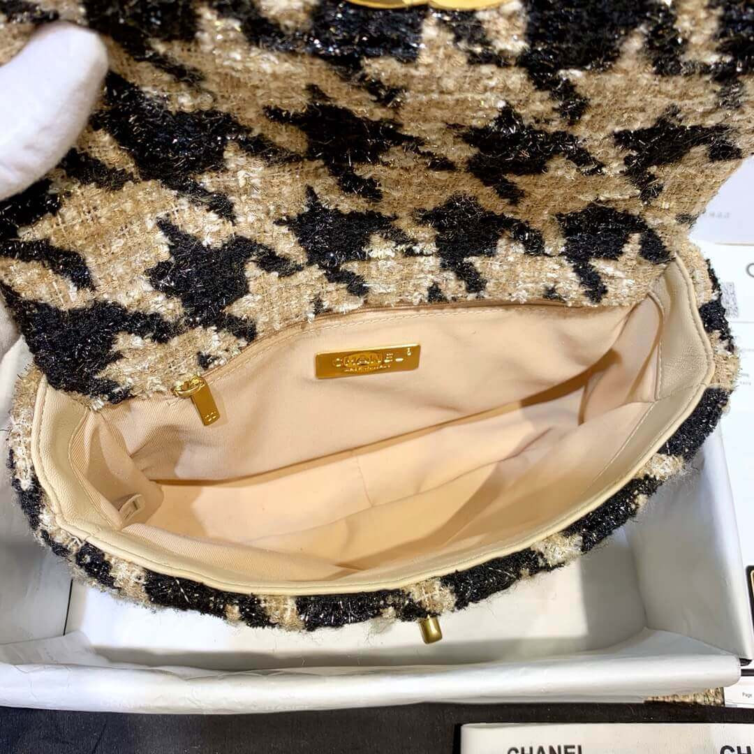 Chanel 19 Tweed Maxi Flap Bag AS1160