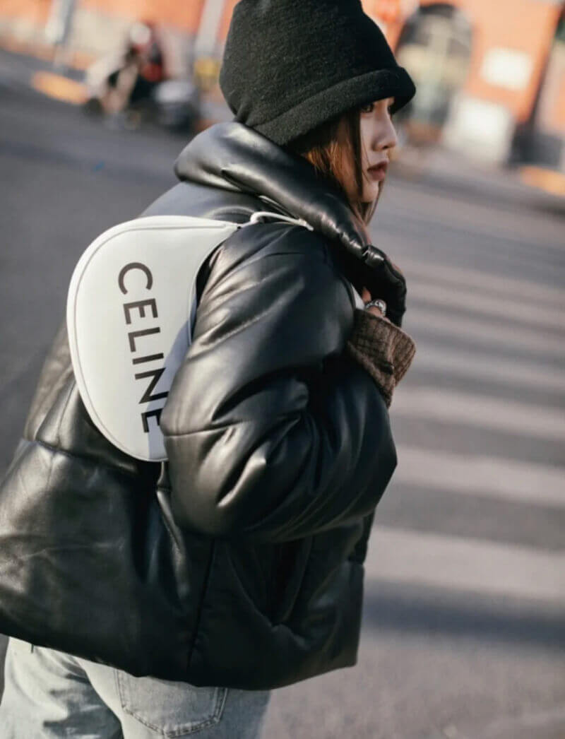 Celine Ava Bag In Smooth Calfskin With Celine Print 193953