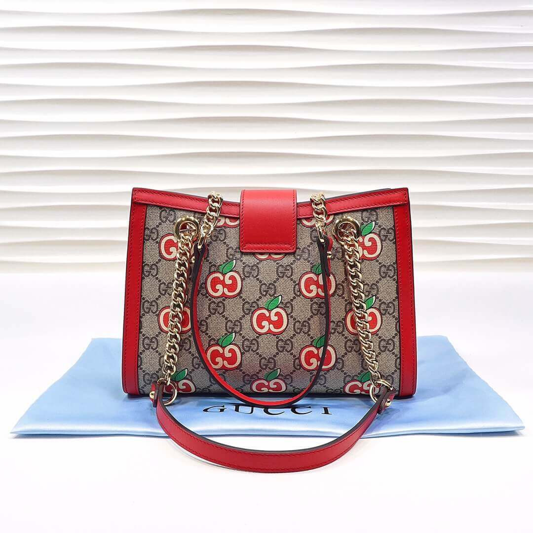 Gucci GG Apple Print Small Shoulder Bag 498156
