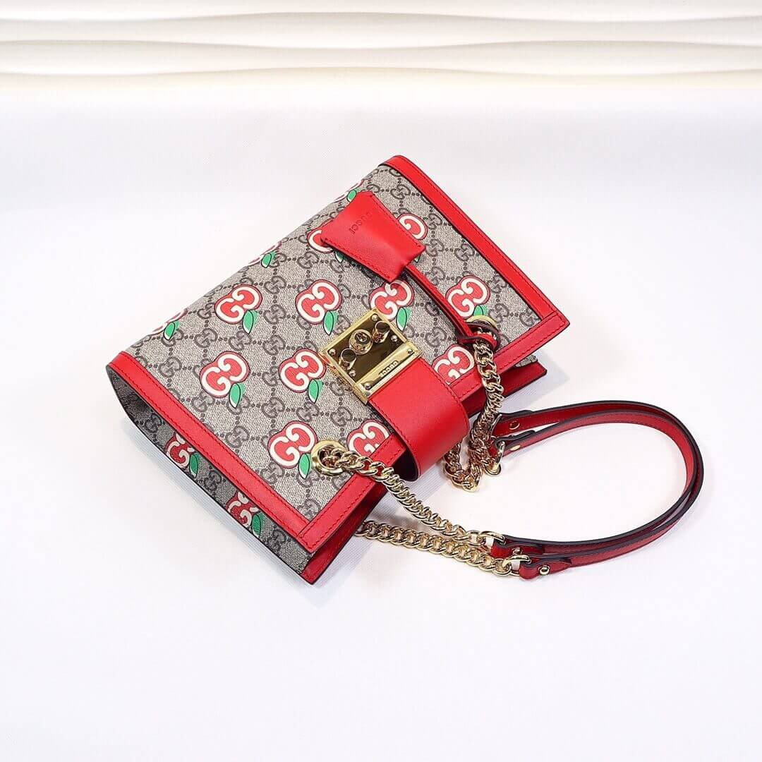 Gucci GG Apple Print Small Shoulder Bag 498156