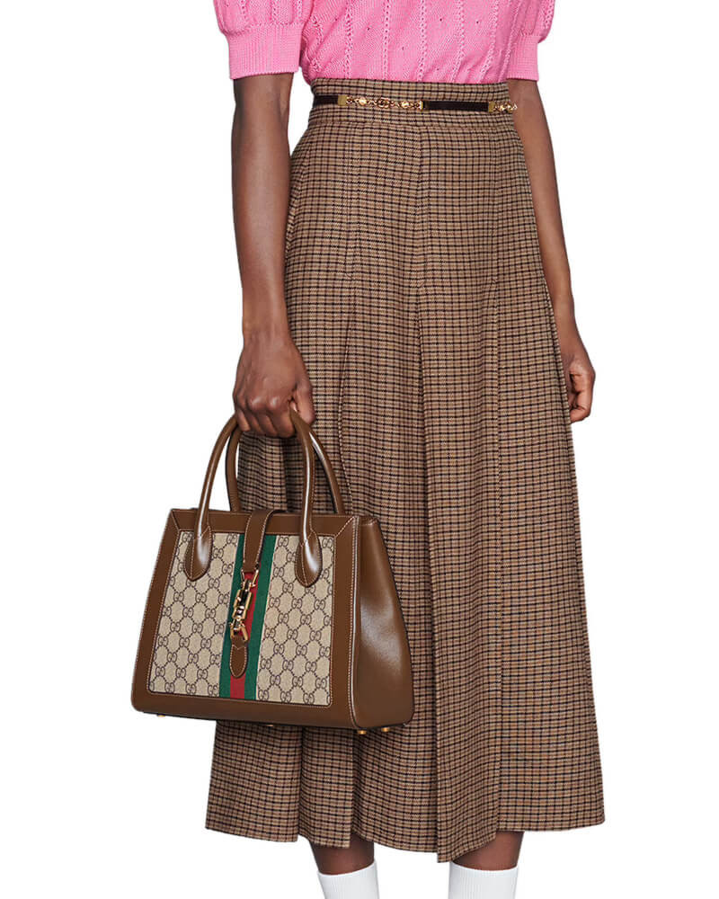 Gucci Jackie 1961 Medium Tote Bag 649016 GG Supreme