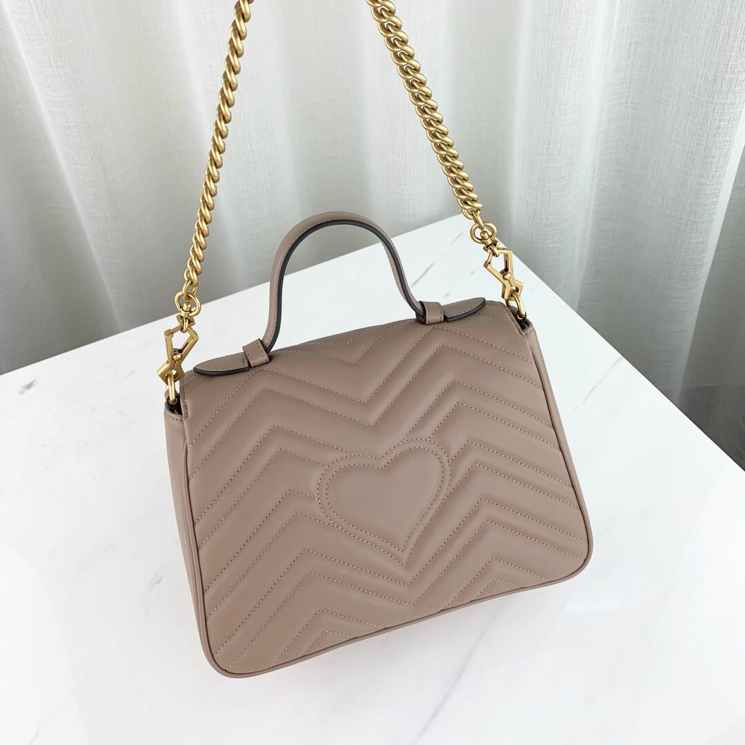 Gucci GG Marmont Matelasse Top Handle Bag 498110