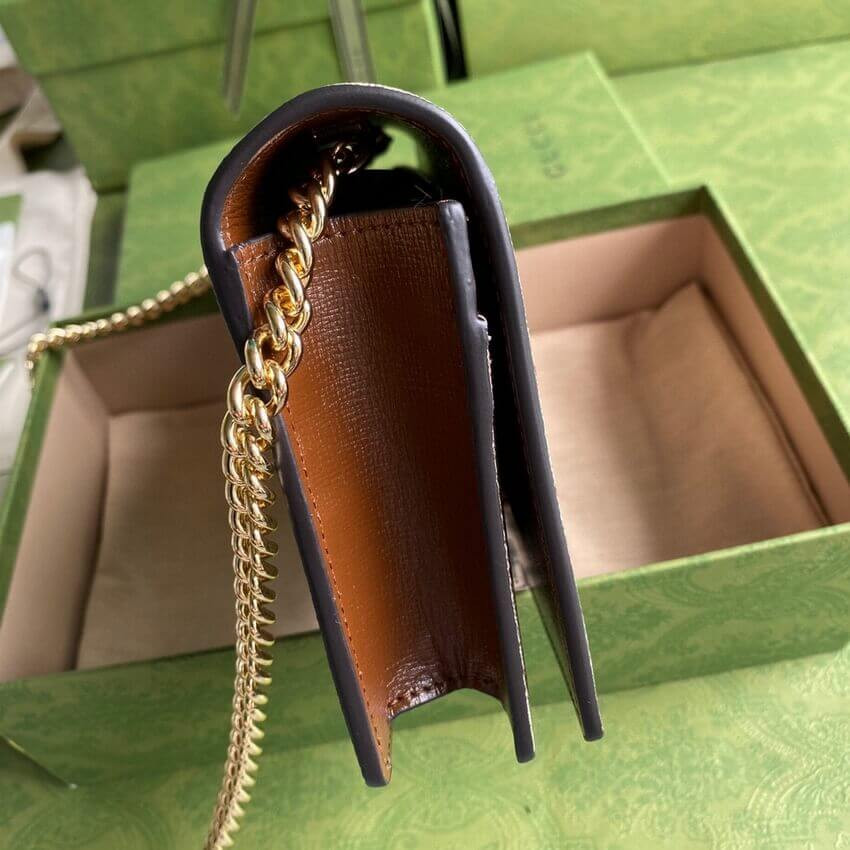 Gucci Valentine's Day Chain Card Case Wallet 648948