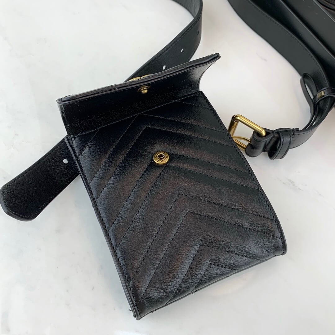 Gucci GG Marmont Matelasse Belt Bag 524597