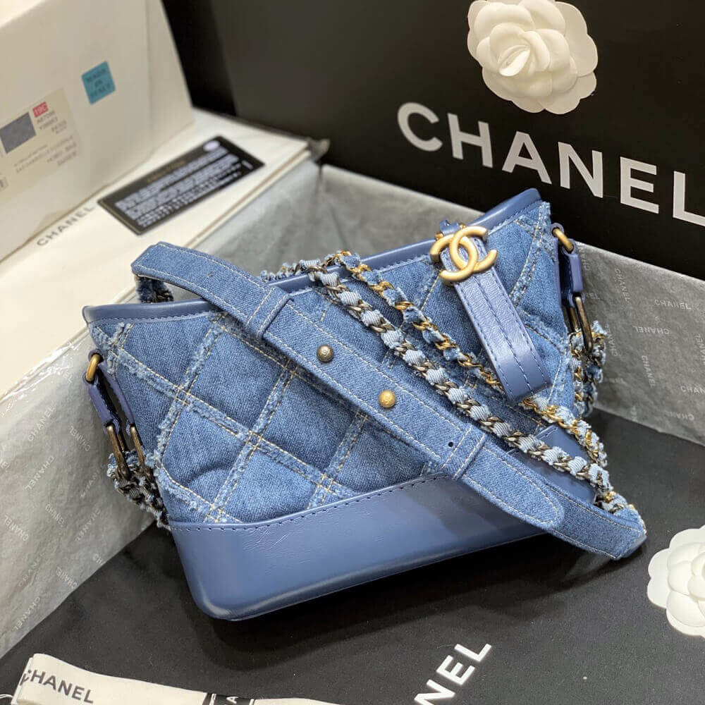 Chanel Gabrielle Small Hobo Bag Denim Calfskin A91810