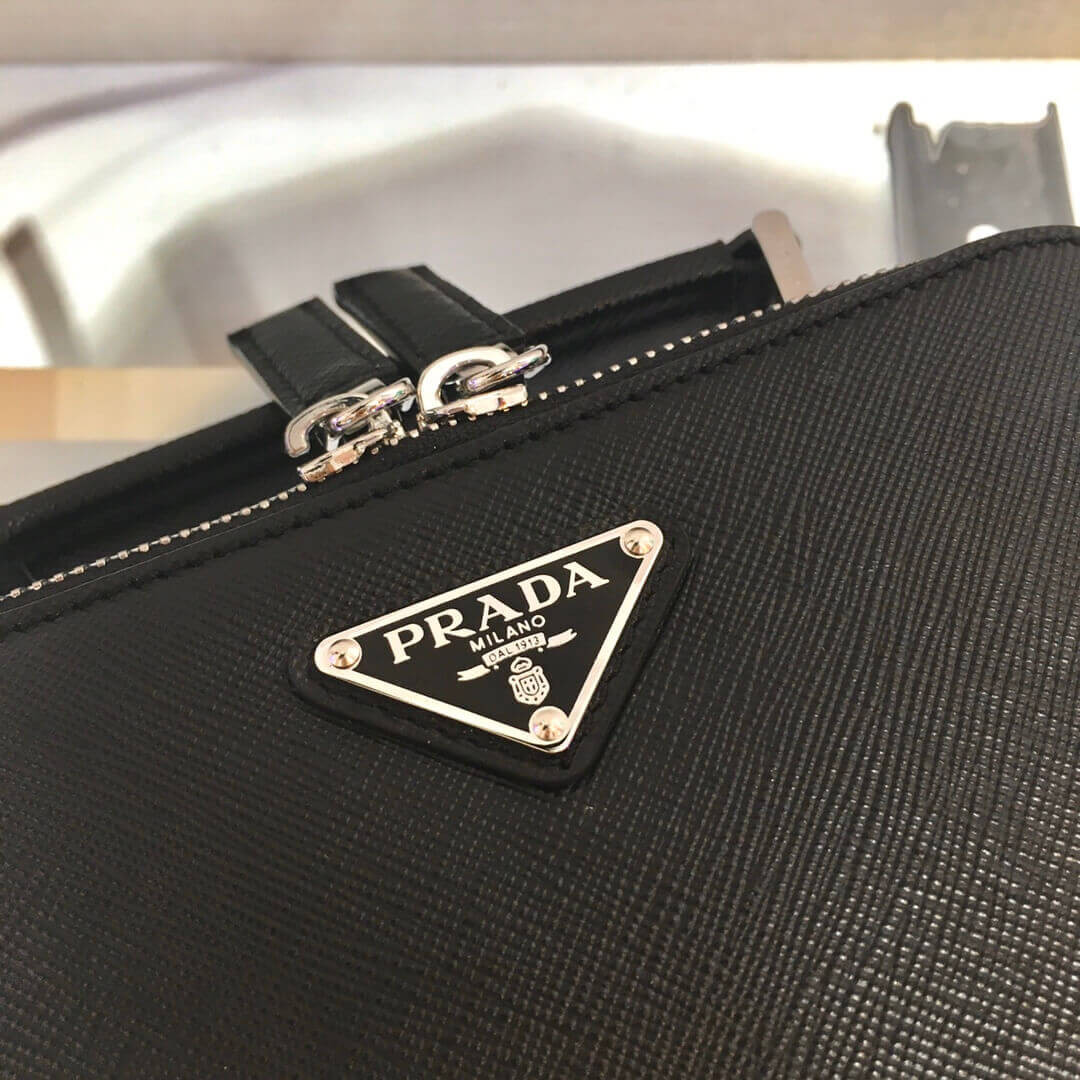 Prada Brique Saffiano Leather Cross-Body Bag 2VH070