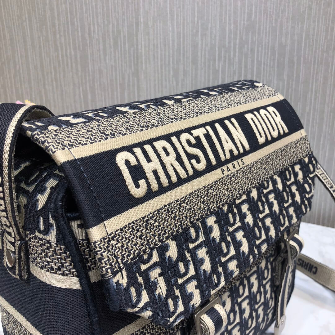 Christian Dior Oblique Embroidery Diorcamp Bag M1291