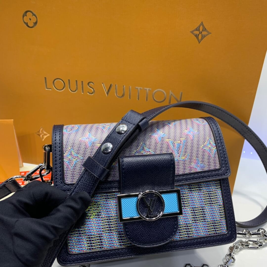 Louis Vuitton Printed Calf Leather Mini Dauphine M55454