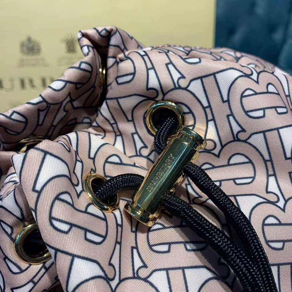 Burberry Monogram Print Nylon Drawcord Pouch 80161951