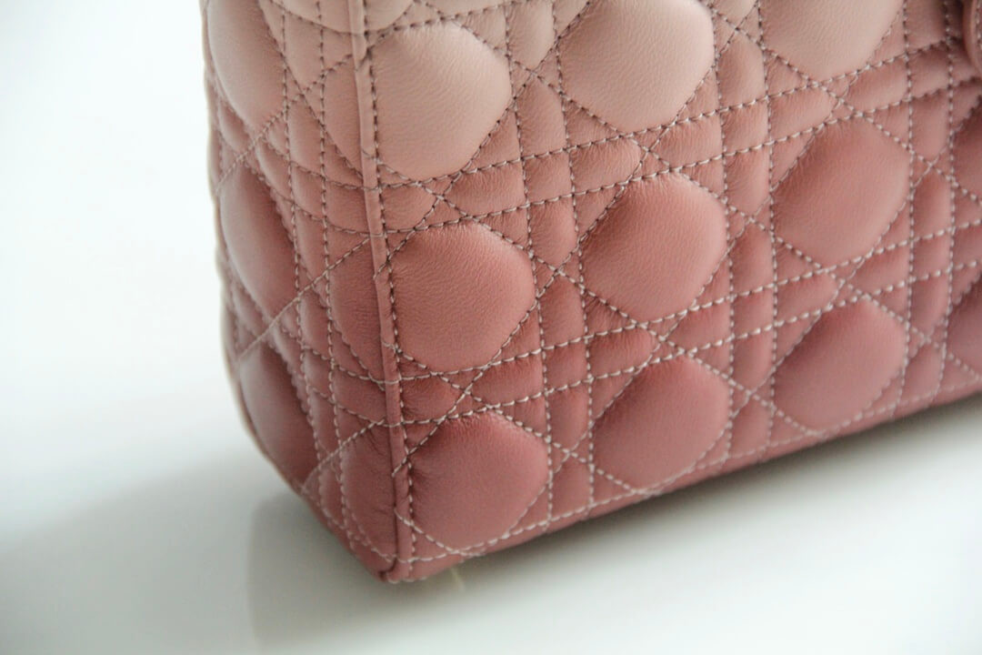Lady Dior My ABCDior Bag in Pink Gradient Cannage Lambskin M0538
