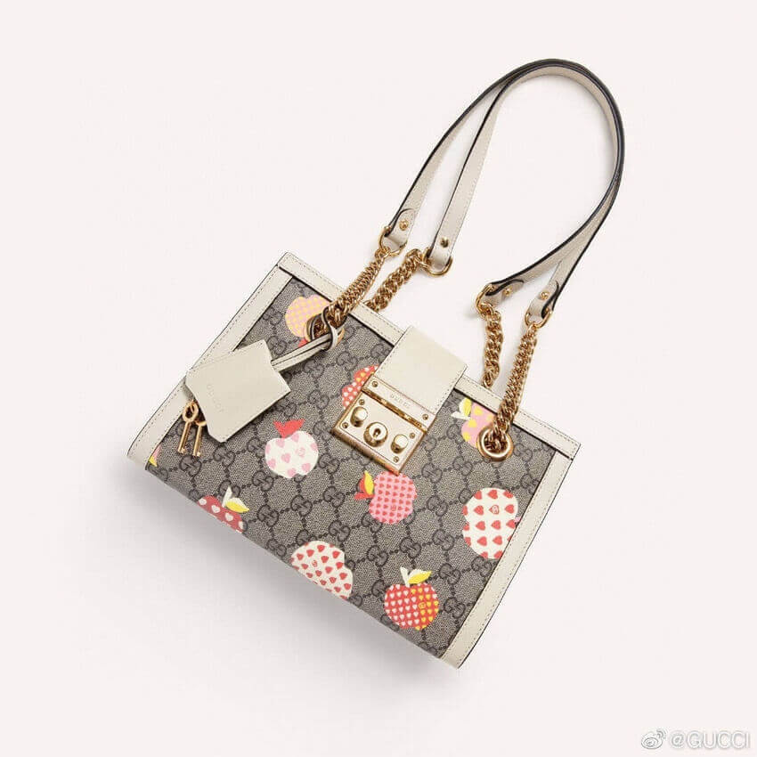Gucci Padlock GG Heart Apple Pattern Small Shoulder Bag 498156