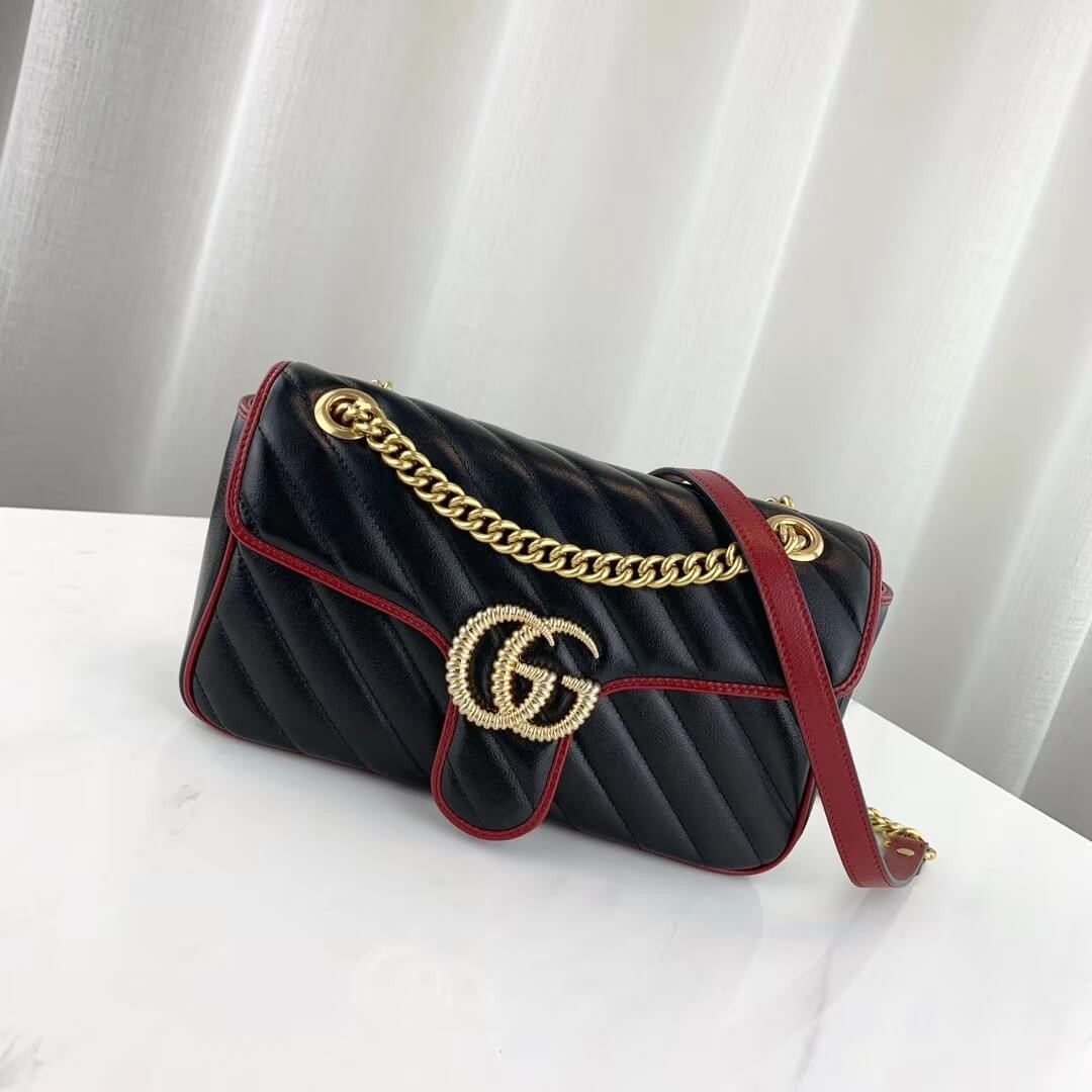 Gucci GG Marmont Small Shoulder Bag 443497 Black