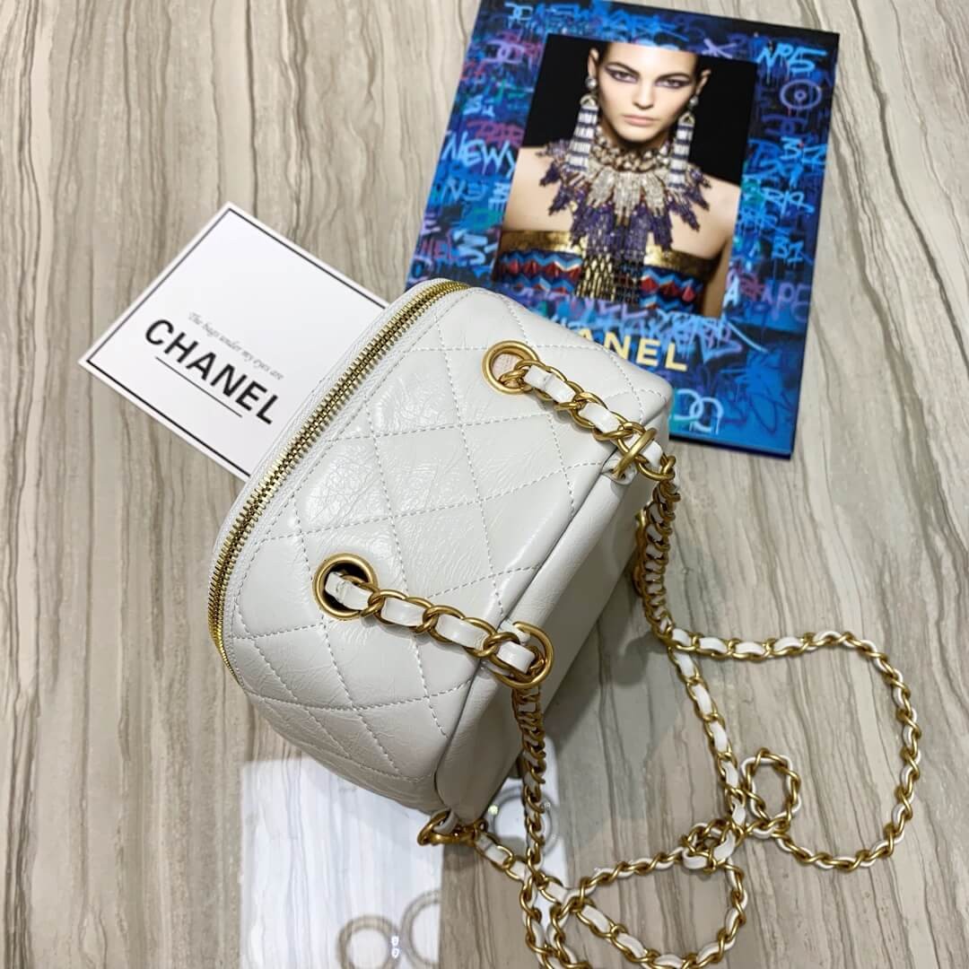 Chanel Waxy Calfskin CC Day Backpack Bag AS8866