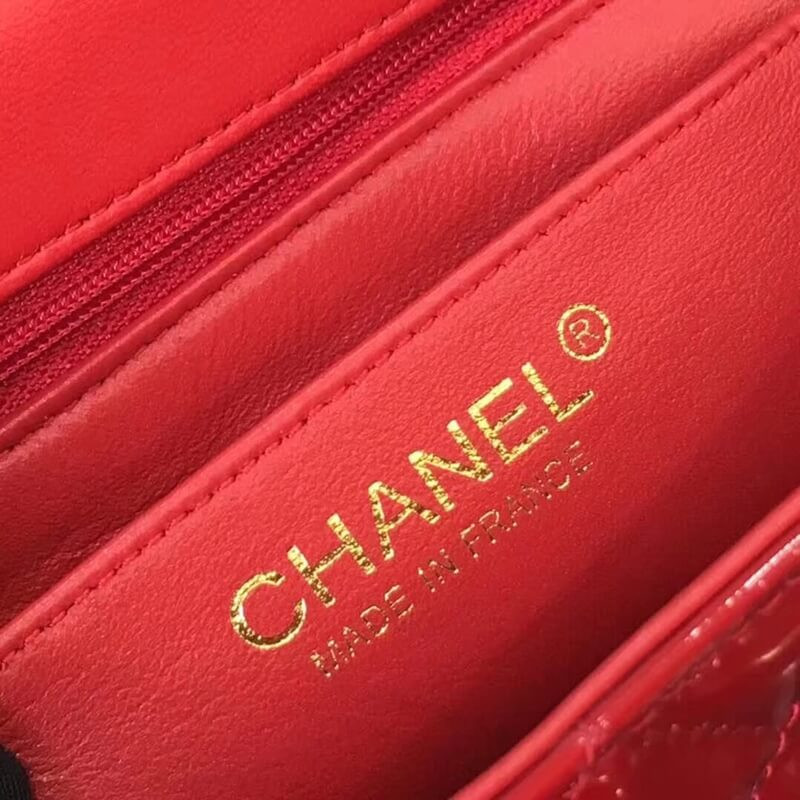 Chanel Pantent Leather 20cm Classic Flap Bag 1116