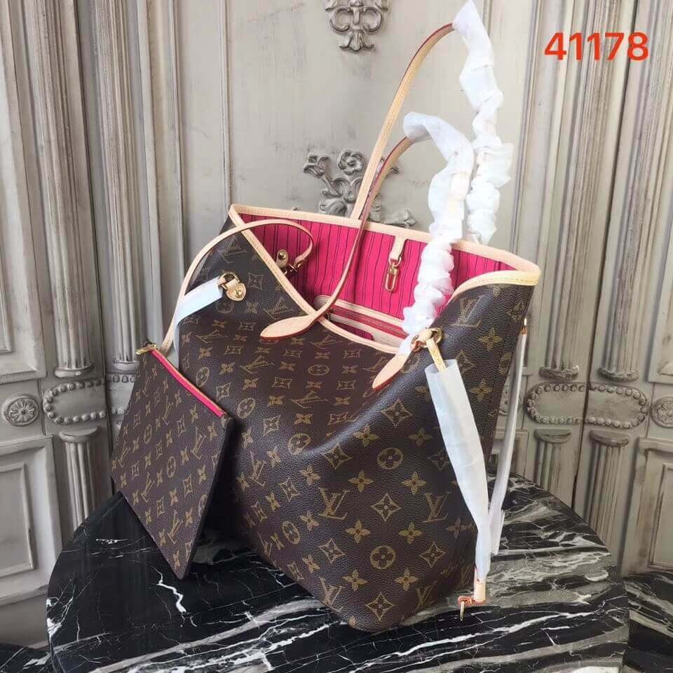 Louis Vuitton Monogram Canvas Neverfull MM M41178