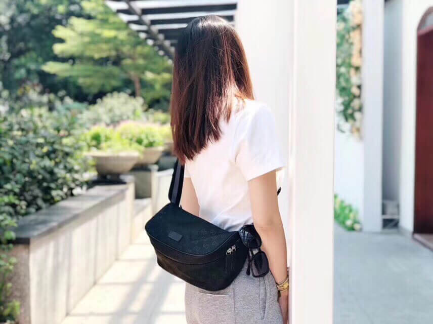 Gucci GG Guccissima Nylon Waist Crossbody Bag 449182