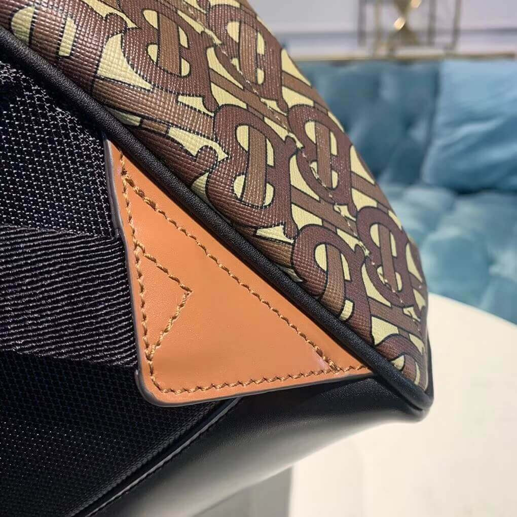 Burberry Monogram Stripe Print E-canvas Backpack 80186511