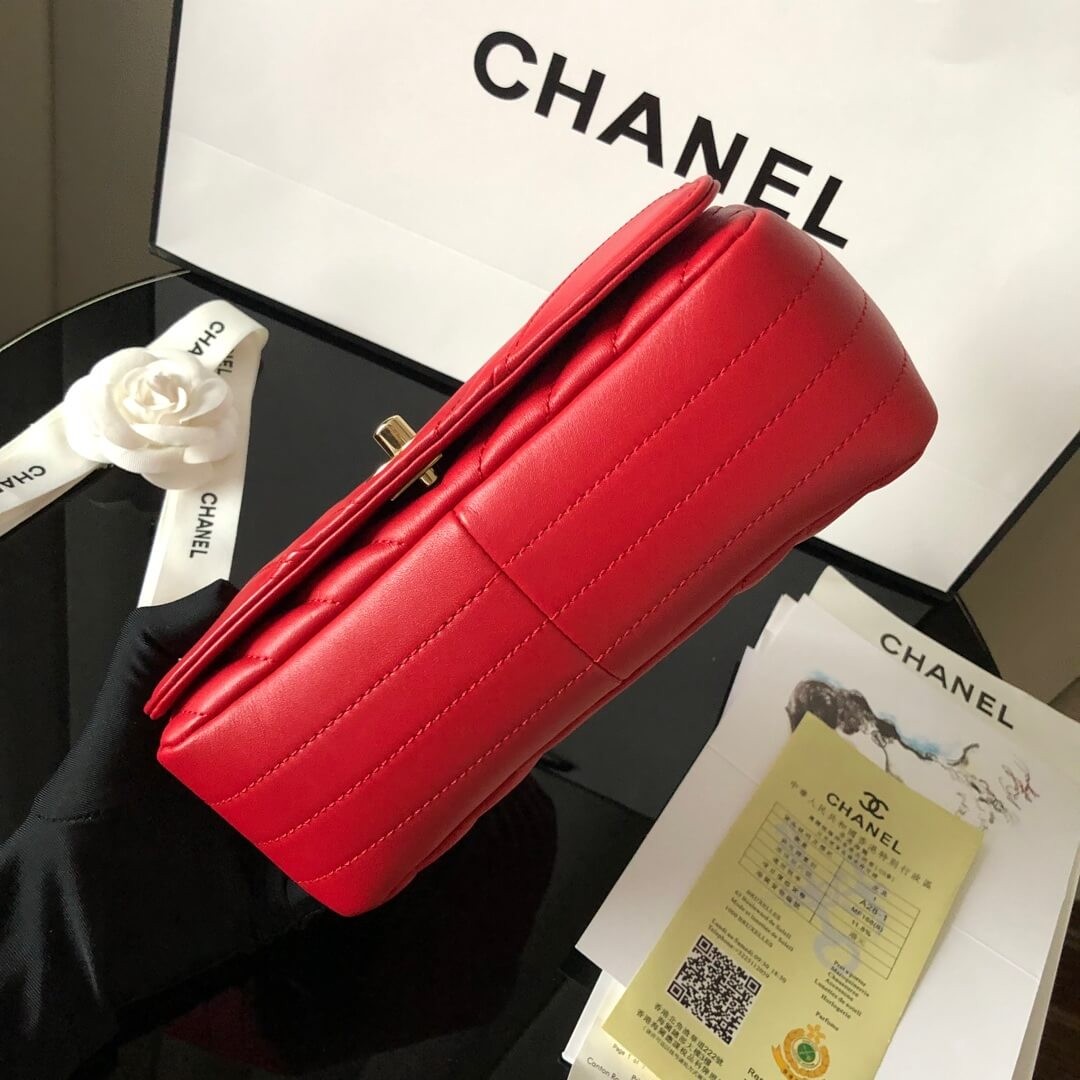 Chanel Calfskin Mini Flap Bag A91586