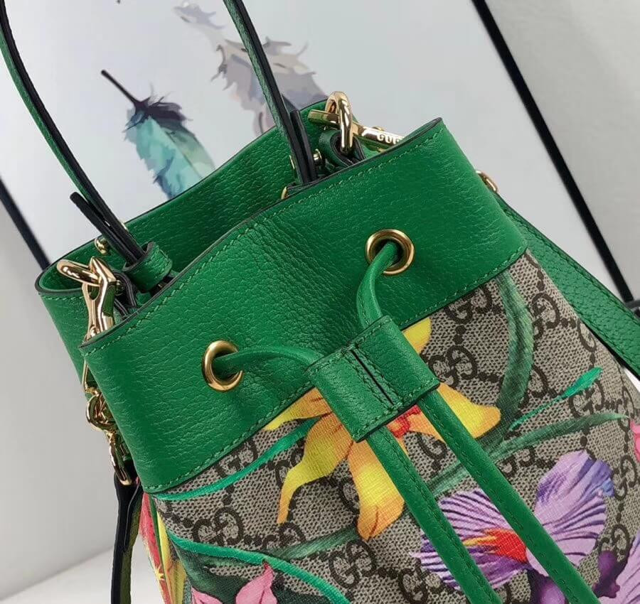 Gucci Ophidia GG Flora Small Bucket Bag 550621