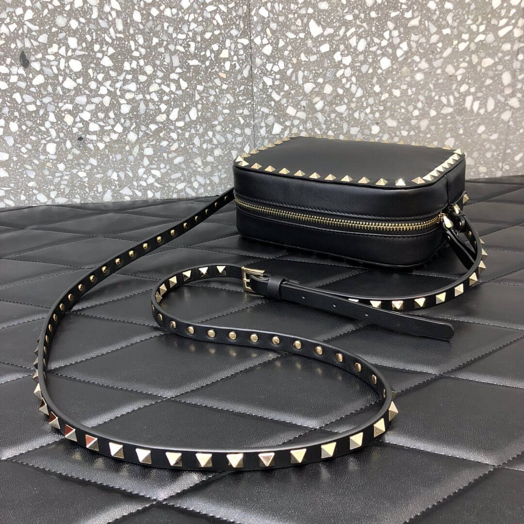 Valentino Garavani Small Rockstud Calfskin Crossbody Bag 0809