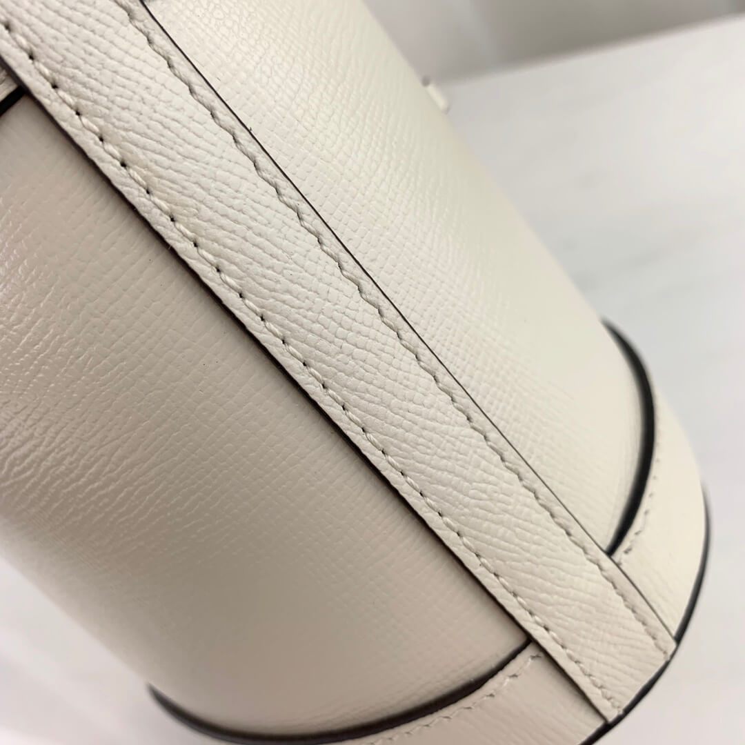 Gucci 1955 Horsebit Bucket Bag 602118 White