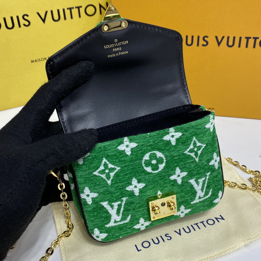 Louis Vuitton Monogram Jacquard Velvet Micro Metis M81494 Green